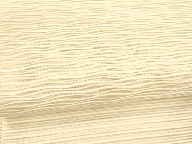 平和屋着物＊夏物 絽綴れ 八寸名古屋帯 よろけ縞 肌色 正絹 逸品 DABB3288cm