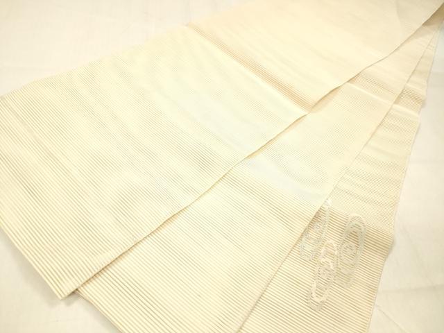 平和屋着物＊夏物 絽綴れ 太鼓柄袋帯 流水文 銀糸 正絹 逸品 DABB3290cm