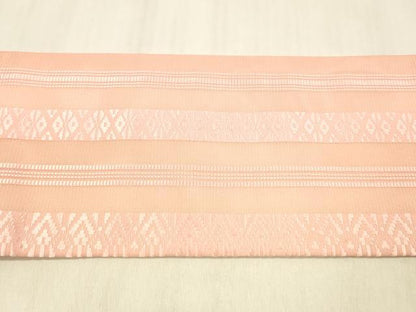 平和屋着物＊夏物 博多織 九寸名古屋帯 献上 珊瑚色 DABB3291cm