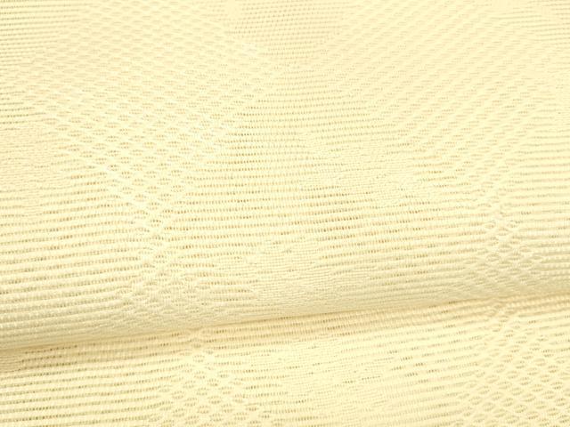 平和屋着物＊夏物 八寸名古屋帯 花菱文 鳥の子色 DABB3295cm