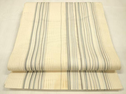 平和屋着物＊夏物 八寸名古屋帯 間道 正絹 逸品 DABB3296cm