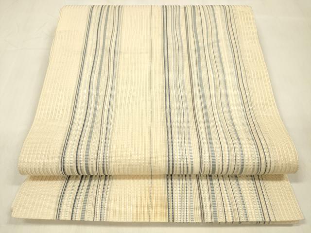 平和屋着物＊夏物 八寸名古屋帯 間道 正絹 逸品 DABB3296cm