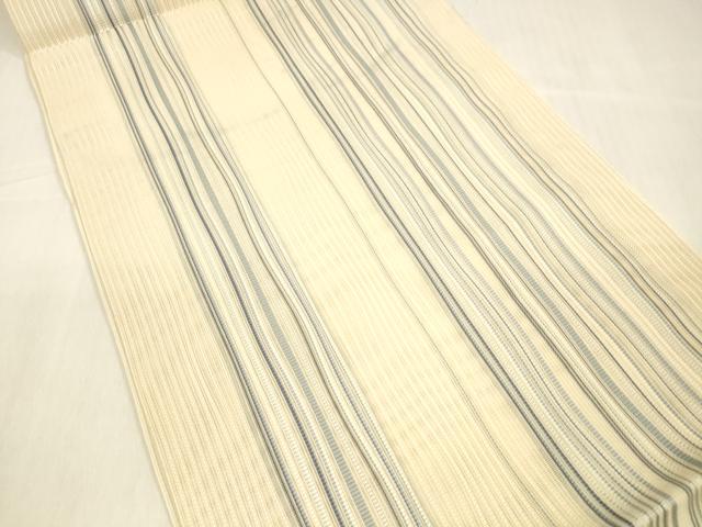 平和屋着物＊夏物 八寸名古屋帯 間道 正絹 逸品 DABB3296cm
