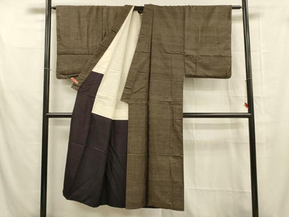平和屋着物■男性　本場大島紬　アンサンブル　亀甲柄　総詰め　正絹　逸品　DABB3312cm
