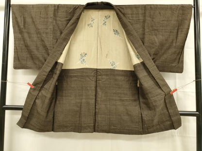 平和屋着物■男性　本場大島紬　アンサンブル　亀甲柄　総詰め　正絹　逸品　DABB3312cm