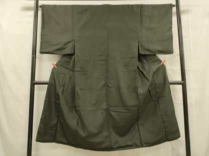 平和屋着物■男性 紬 間道 正絹 逸品 DABB3349cm
