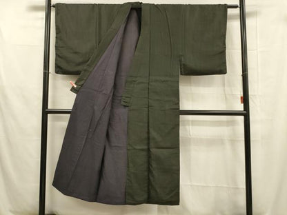 平和屋着物■男性 紬 間道 正絹 逸品 DABB3349cm