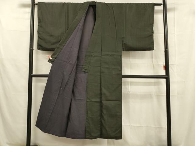 平和屋着物■男性 紬 間道 正絹 逸品 DABB3349cm