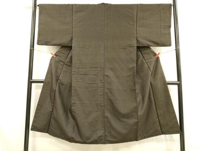 平和屋着物■男性 紬 間道 正絹 逸品 DABB3355cm