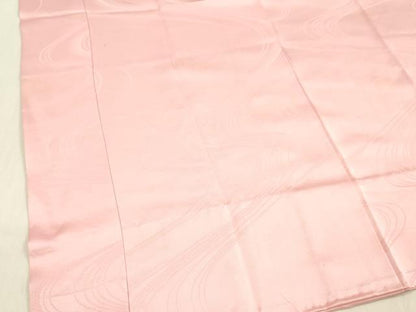 平和屋着物■長襦袢　無双仕立て　流水地紋　紅梅色　正絹　逸品　DABB3393cm