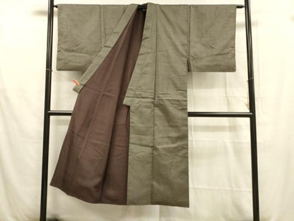 平和屋着物■男性　本場大島紬　アンサンブル　100亀甲　総詰め　正絹　逸品　DABB3408cm