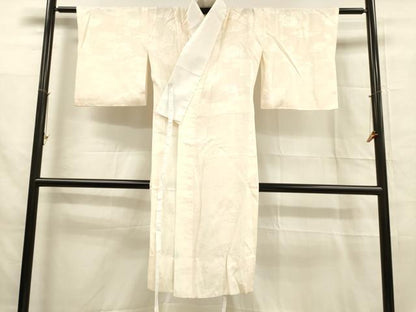 平和屋着物■長襦袢　無双仕立て　草花地紋　暈し染め　正絹　逸品　DABB3411cm