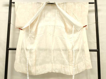 平和屋着物■長襦袢　無双仕立て　草花地紋　暈し染め　正絹　逸品　DABB3411cm