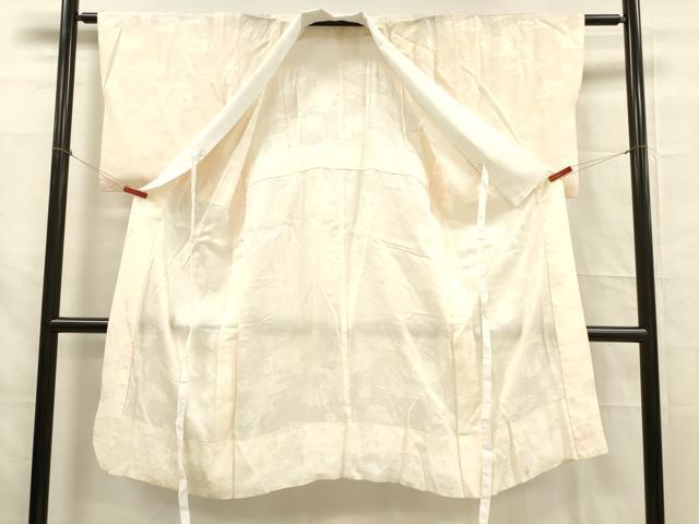 平和屋着物■長襦袢　無双仕立て　草花地紋　暈し染め　正絹　逸品　DABB3411cm