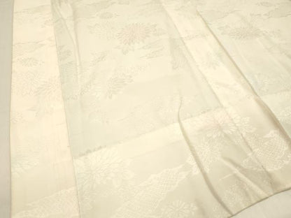 平和屋着物■長襦袢　無双仕立て　草花地紋　暈し染め　正絹　逸品　DABB3411cm