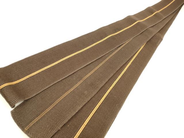 平和屋着物＊夏物 男性 角帯 間道 正絹 逸品 DABB3429cm