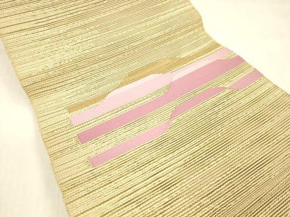 平和屋着物＊夏物 八寸名古屋帯 抽象文様 正絹 逸品 DABB3440cm