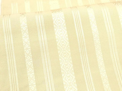 平和屋着物＊夏物 本場筑前博多織 八寸名古屋帯 紗献上 肌色 正絹 逸品 DABB3453cm