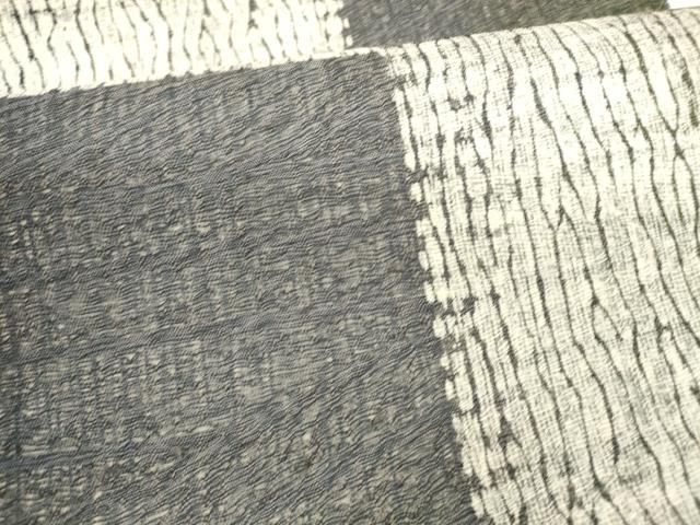 平和屋着物▽六通柄袋帯 スリーシーズン 春夏秋 櫛織 抽象文様 正絹 逸品 DABB3460cm