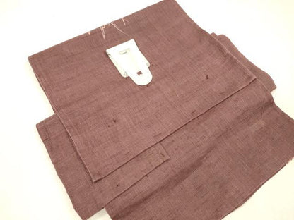 平和屋着物＊夏物 つけ帯 ろうけつ染め 作家物 流水杜若 麻 逸品 DABB3469cm