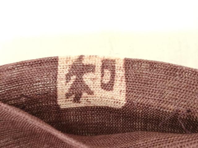 平和屋着物＊夏物 つけ帯 ろうけつ染め 作家物 流水杜若 麻 逸品 DABB3469cm