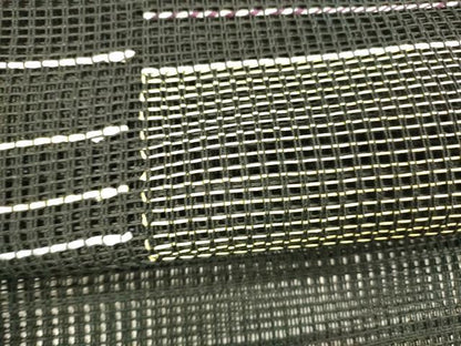 平和屋着物＊夏物 つけ帯 横段文 黒地 正絹 逸品 DABB3470cm