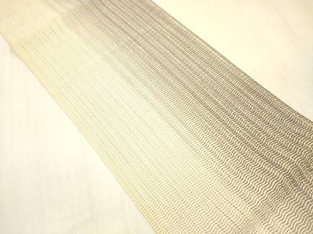 平和屋着物＊夏物 両面 半幅帯 間道 正絹 逸品 DABB3473cm