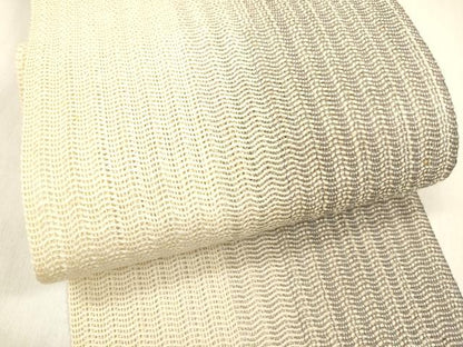 平和屋着物＊夏物 両面 半幅帯 間道 正絹 逸品 DABB3473cm