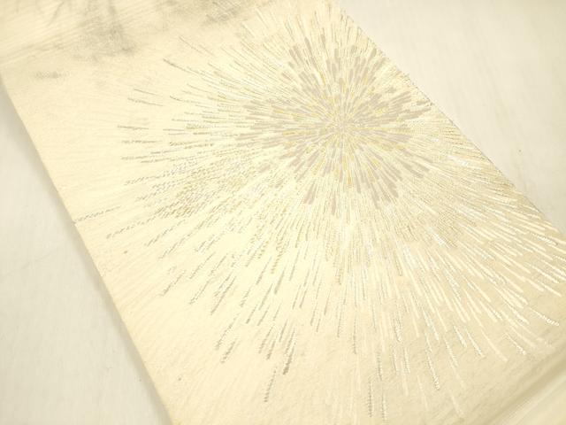 平和屋着物＊夏物 太鼓柄袋帯 花火 金銀糸 正絹 逸品 DABB3474cm