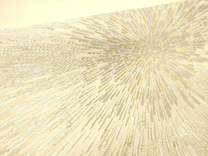 平和屋着物＊夏物 太鼓柄袋帯 花火 金銀糸 正絹 逸品 DABB3474cm