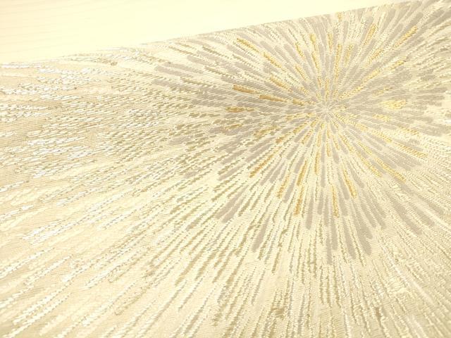 平和屋着物＊夏物 太鼓柄袋帯 花火 金銀糸 正絹 逸品 DABB3474cm