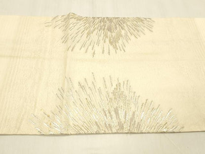 平和屋着物＊夏物 太鼓柄袋帯 花火 金銀糸 正絹 逸品 DABB3474cm