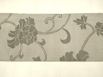 平和屋着物＊夏物 九寸名古屋帯 枝花文 正絹 逸品 DABB3489cm
