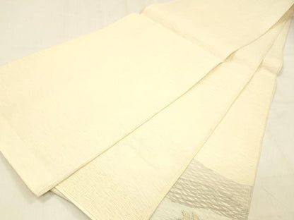 平和屋着物＊夏物 太鼓柄袋帯 枝花文 金銀糸 正絹 逸品 DABB3502cm
