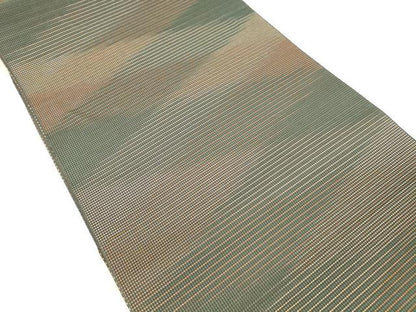 平和屋着物＊夏物 八寸名古屋帯 霞文 正絹 逸品 DABB3507cm