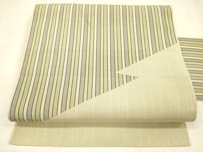 平和屋着物＊夏物 八寸名古屋帯 間道 正絹 逸品 DABB3508cm