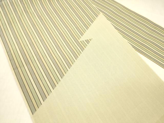 平和屋着物＊夏物 八寸名古屋帯 間道 正絹 逸品 DABB3508cm
