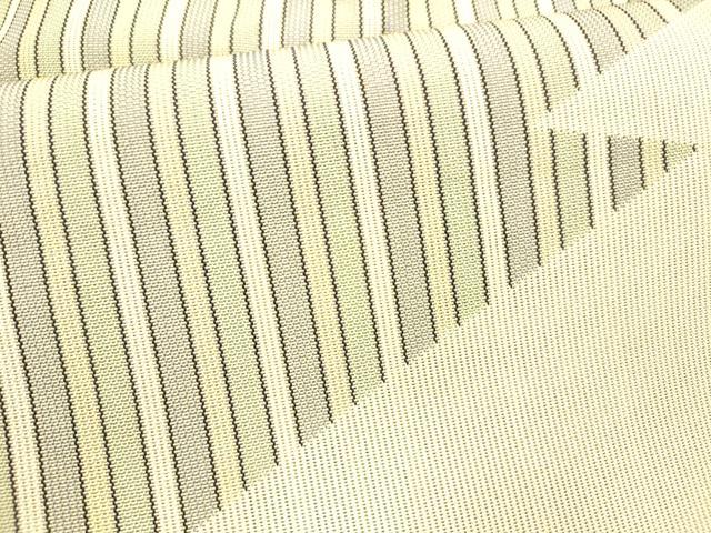 平和屋着物＊夏物 八寸名古屋帯 間道 正絹 逸品 DABB3508cm