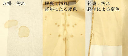 平和屋着物■上質な小紋 草花文 暈し染め 正絹 逸品 DABB3515cm