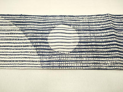 平和屋着物＊夏物 八寸名古屋帯 紬地 三日月 満月 正絹 逸品 DABB3553cm