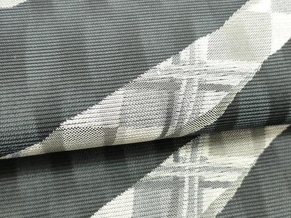平和屋着物▽六通柄袋帯 スリーシーズン 春夏秋 抽象文様 正絹 逸品 DABB3558cm