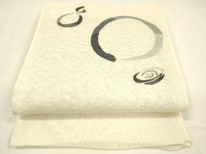 平和屋着物＊夏物 太鼓柄袋帯 丸文 瓢箪 正絹 逸品 DABB3567cm