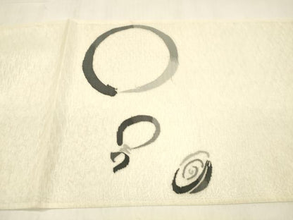 平和屋着物＊夏物 太鼓柄袋帯 丸文 瓢箪 正絹 逸品 DABB3567cm
