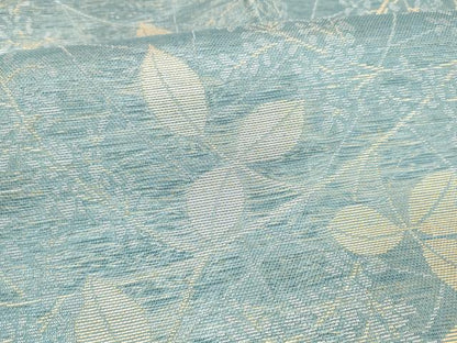 平和屋着物＊夏物 全通柄 本袋帯 枝葉文 金糸 正絹 逸品 DABB3569cm