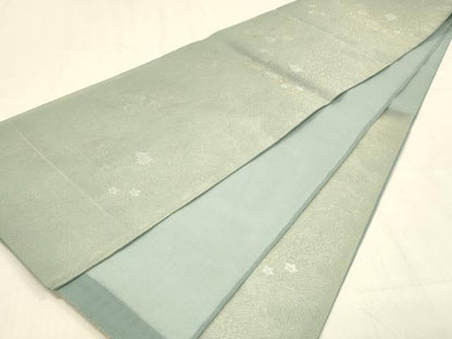 平和屋着物＊夏物 六通柄袋帯 流水花舟文 金銀糸 正絹 逸品 DABB3570cm