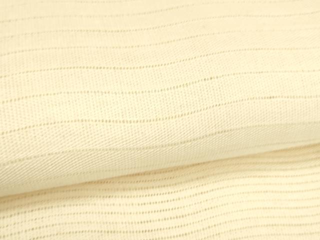 平和屋着物＊夏物 八寸名古屋帯 よろけ縞 肌色 正絹 逸品 DABB3571cm