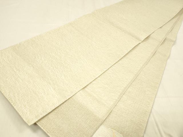 平和屋着物＊夏物 太鼓柄 本袋帯 草花文 銀糸 正絹 逸品 DABB3576cm
