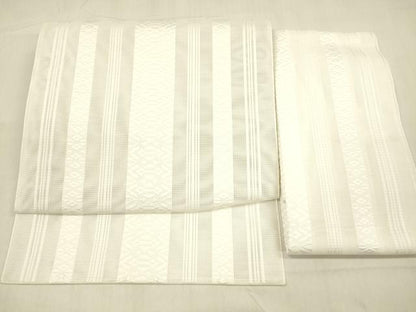 平和屋着物＊夏物　博多織　つけ帯　献上　共箱付き　DABB3587cm