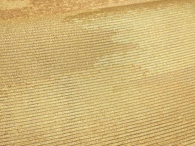 平和屋着物＊夏物 全通柄袋帯 霞文 金糸 正絹 逸品 DABB3625cm