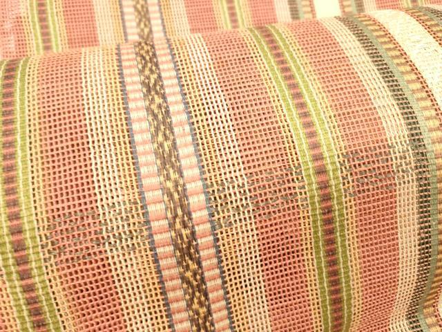 平和屋着物＊夏物 八寸名古屋帯 間道 正絹 逸品 DABB3639cm